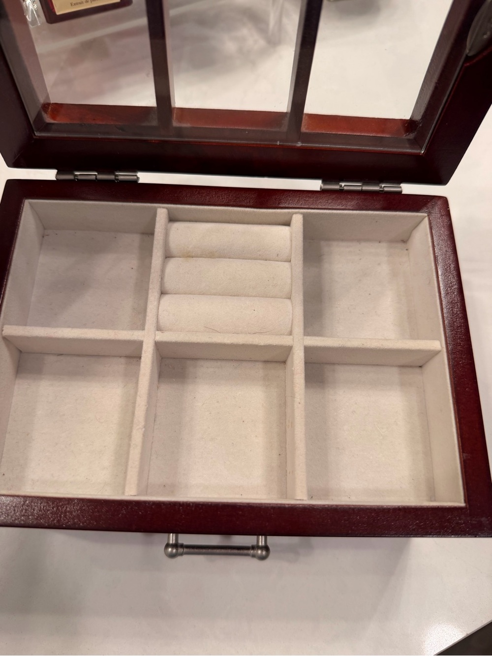 Wooden Watch and Accessory Box - Red - Picture 2 of 9